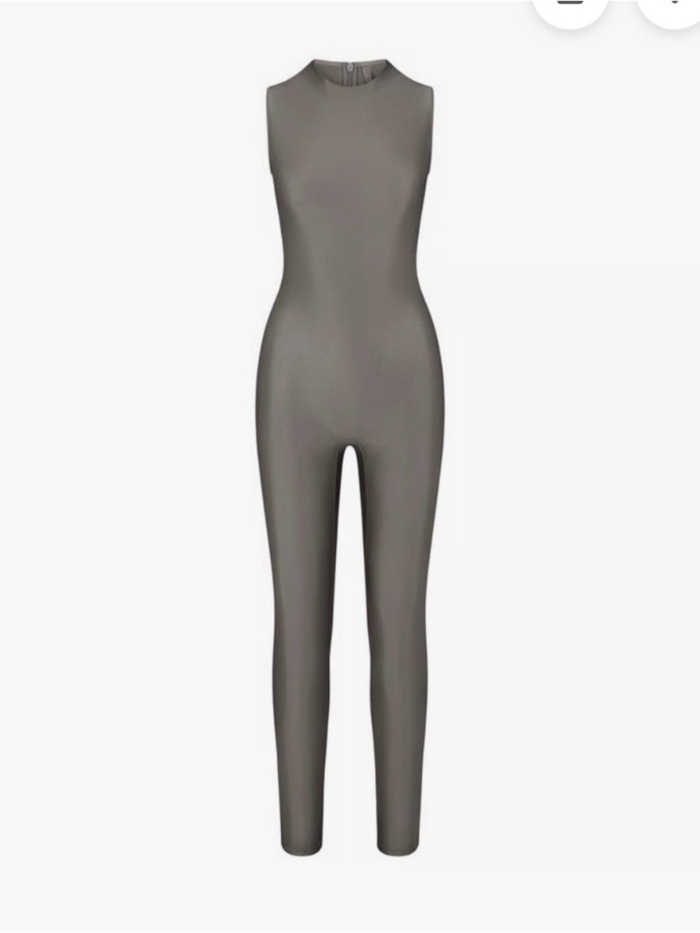SKIMS Sleeveless Gray Fitted Jumpsuit
